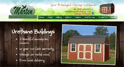 Desktop Screenshot of martenportablebuildings.com