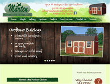 Tablet Screenshot of martenportablebuildings.com